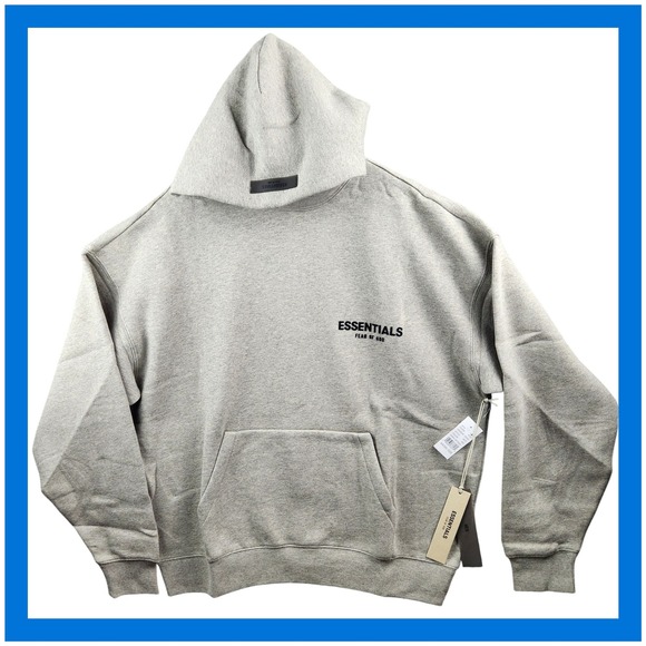 Essentials Other - Essentials Fear Of God Dark Oatmeal Hoodie Pullover Sweatshirt New XXS
